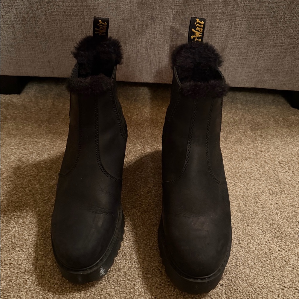 Doc Marten Rometty FL Black Black Fur-Lined Women's Boots